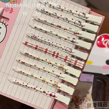 💖嚴選優品可愛小熊甜美碎髮一字鴨嘴髮夾劉海萌趣蓬鬆卡通髮卡頭飾少女神器