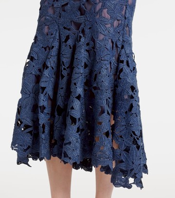 Oscar de la Renta Guipure lace midi dress