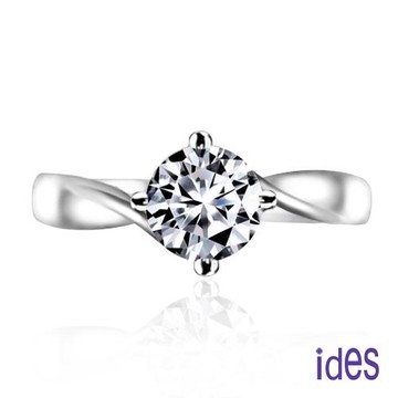 ides愛蒂思 GIA證50分E/VS2八心八箭頂級車工3EX鑽石戒指/14K(IDR0006-50)