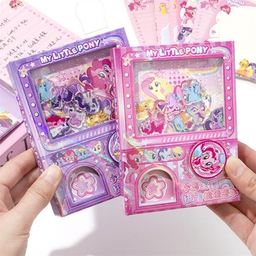 【✨台灣出貨✨】✨可爱小马扭蛋机便签本少女心趣味彩页机关本小学生便条纸女孩礼物動漫周邊可愛玩具卡通可愛收納冊子小馬寶莉卡