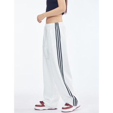 CYRM美式街頭三條杠運動褲2025秋季新款爵士舞寬松闊腿休閑香蕉褲