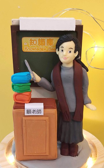 榮休記念小禮品,內有LED燈效,可客製名字.提供相片客製人物造型