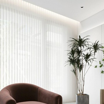 優樂悅~豎百葉紗簾夢幻垂直簾窗簾陽光房掛鉤式遮陽頂簾免打孔安裝一整套