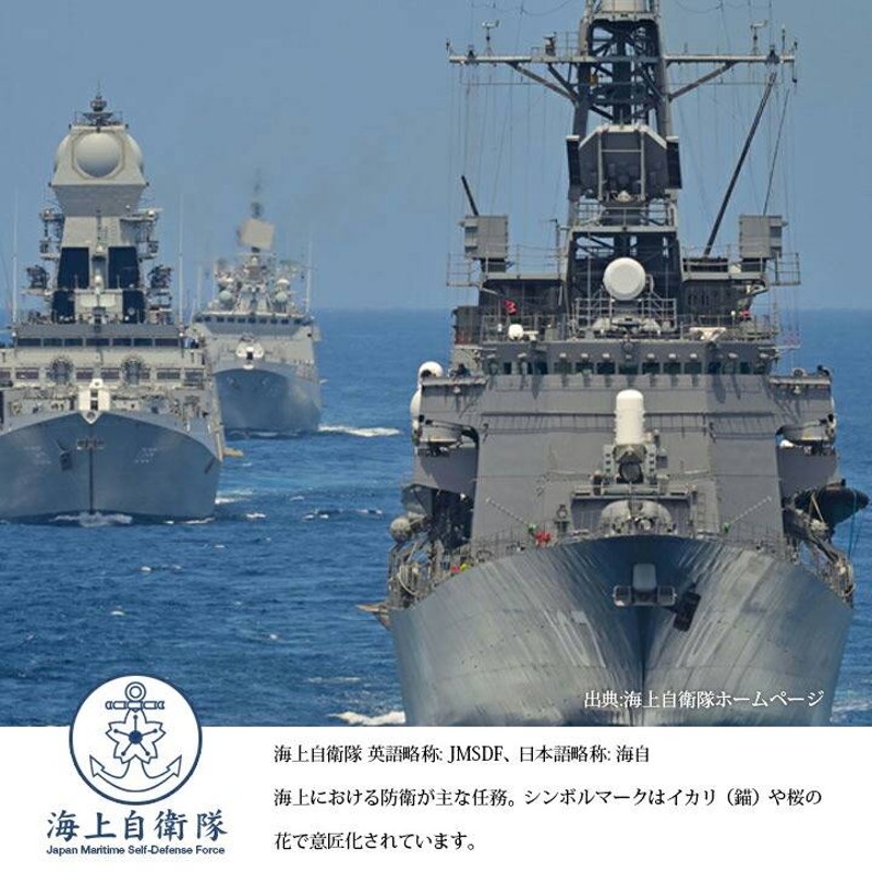 防衛省自衛隊グッズ 海上自衛隊 海自 28cmチェーン付き 三面 定期入れ