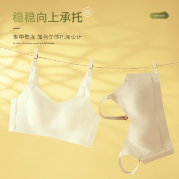 🚀虧本到貨🚀日本🇯🇵大胸顯小內衣透氣無痕無鋼圈兔耳朵收副乳防下垂胸罩