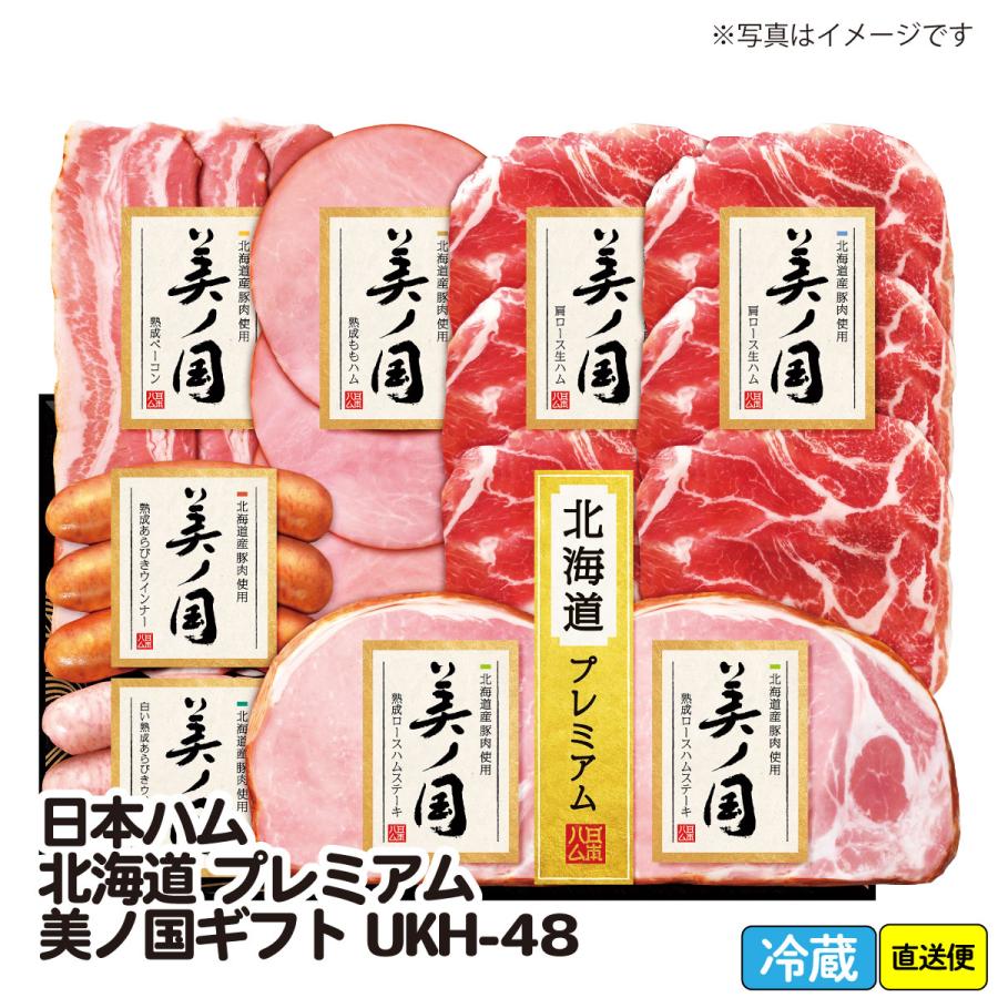  御歳暮 お歳暮 おせいぼ お年賀 手土産 ごあいさつ ご自宅用 日本ハム  北海道 プレミアム 美ノ国ギフト (UKH-48)