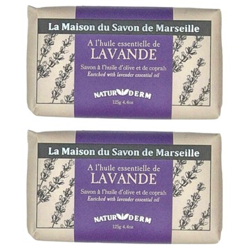 La Maison 馬賽皂之家 溫和修護 香氛精油面膜皂 薰衣草  125g  2顆