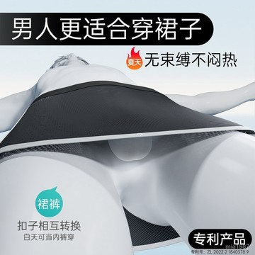 法國設計奬瓏珠羅馬勇士裙無束縛阿羅褲裙褲兩用高品質創意內褲 67PB