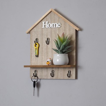 創意進門口牆上裝飾掛鉤入戶ins小綠植玄關鑰匙掛架收納掛牆壁掛 【林之舍】