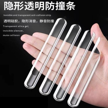 臺灣出🔥【杜邦】透明防撞條加厚硅膠靜音隱形櫃門防撞貼家用門把手防撞墊緩衝