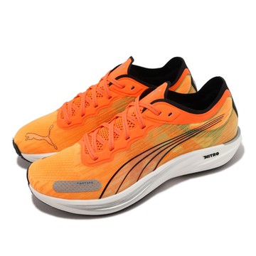 Puma 慢跑鞋 Liberate Nitro 2 男鞋 橘 黑 回彈 輕量 運動鞋 路跑 37731504