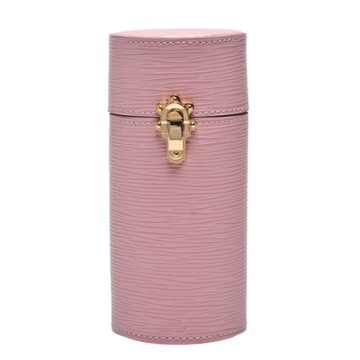 LV Louis Vuitton路易威登 LS0157 EPI皮革釦式200毫升旅行裝香水盒(芭蕾粉)