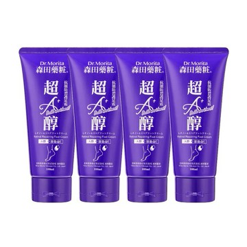 森田藥粧超A醇抗皺防裂護足霜100ml -4入組