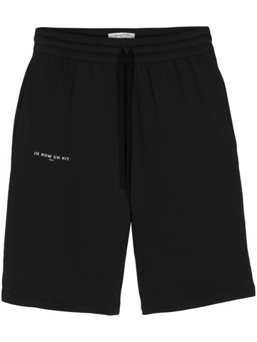 Ih Nom Uh Nit - logo-print track shorts - men - Cotton - M - Black