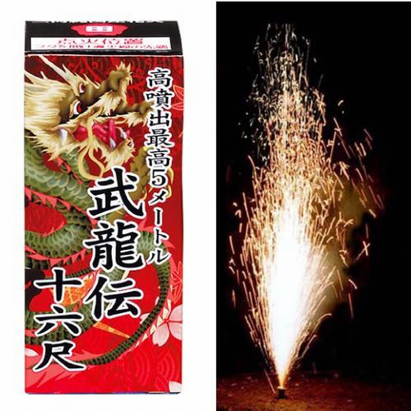 花火 噴出花火 武龍伝十六尺(1個）-C3U4{ 幼稚園 夏祭り 景品 子供会 縁日 祭り 通販 LINEポイント最大0.5%GET  LINEショッピング