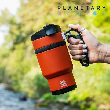 Planetary Design 真空保溫濾壓隨身瓶 Double Shot 3.0  DS1016【Red Rock橘紅】