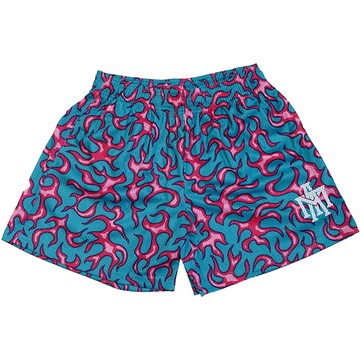 MTA MT25P002 FLAME MESH SHORTS 滿版火焰 單層網布 短褲 (藍色)