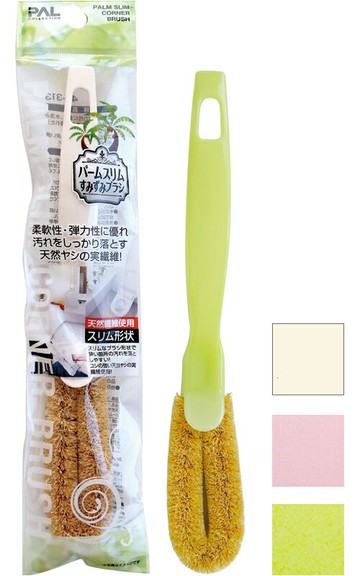 asdfkitty*日本 Seiwa pro 細長型 椰棕清潔刷 洗鞋刷 廚房浴室皆可用-顏色隨機出貨-日本正版