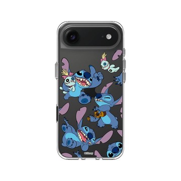 iPhone Air Clear Case（相機按鈕） 透明 - 迪士尼-史迪奇 Disney Stitch - 史迪奇 - 史迪奇與Scrump圖款