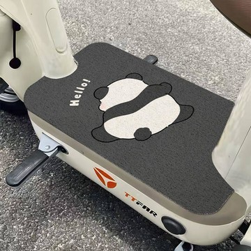 耐磨耐用💫 絲圈電動車腳墊卡通防滑耐髒摩托車腳墊四季通用ins風加厚腳踏墊 机车防滑垫