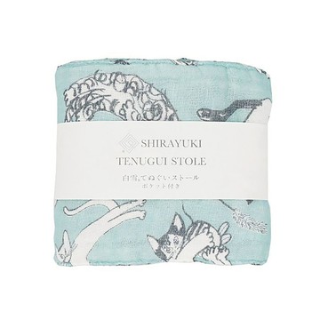 京友禪染Cooling Scarf Towel / meow meow meow