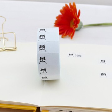 標籤貼紙 虎斑貓 (無打孔)