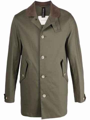 Mackintosh - New Bloomsbury rain jacket - men - Cotton - 38 - Green