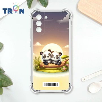 TRON 三星 S21 可愛萌熊貓 四角防摔載具殼 軟殼 手機殼
