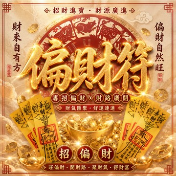 【茅山正宗🔥加強版偏財符】祖師秘傳⚡️專攻偏財項目 提升偏財運勢 偏財狂飆擋不住💸偏財爆發 橫財意外財自動上門✨限量迎請