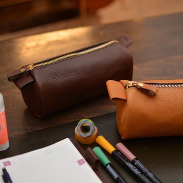 日本職人手作皮革多用途收納筆袋 KP-146 - 共5色