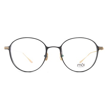 moi取意法語中的意涵－自我 / 純鈦光學眼鏡(黑色) T002_02