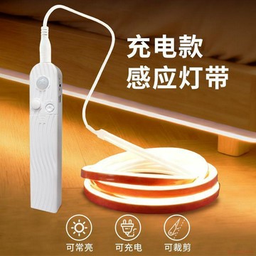 桃園出貨✨充電人體感應燈帶電池款自粘無線燈帶led燈條免插電牀頭氛圍燈帶