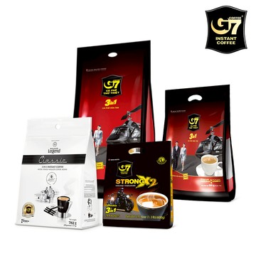 【蝦皮直營】G7 經典、傳奇、濃醇 三合一即溶咖啡系列16g-24g 袋裝