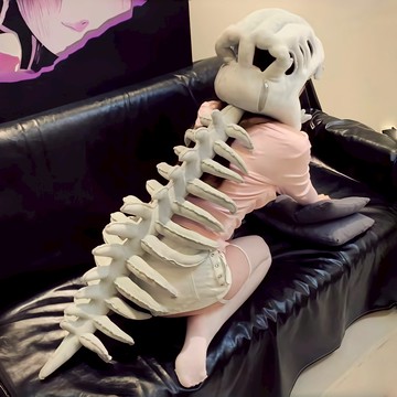 3D立體🔥恐龍頭骨套枕 鹿晗同款中華恐龍 恐龍骨架 恐龍頭套 恐龍骨架帽 恐龍骨架麵具 恐龍骨架頭套 恐龍骨骼帽子