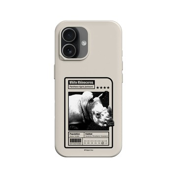 iPhone 17 SolidX 貝殼灰 - RHINOSHIELD X Taipei Zoo - 白犀牛：限量卡牌