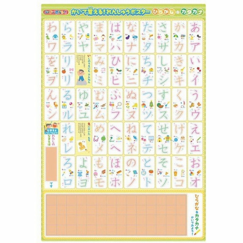 スイスイおえかき ポスター ひらがな カタカナ 通販 Lineポイント最大0 5 Get Lineショッピング