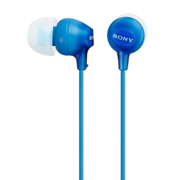 SONY 索尼 入耳式立體聲可通話耳機  MDR EX15AP  藍色