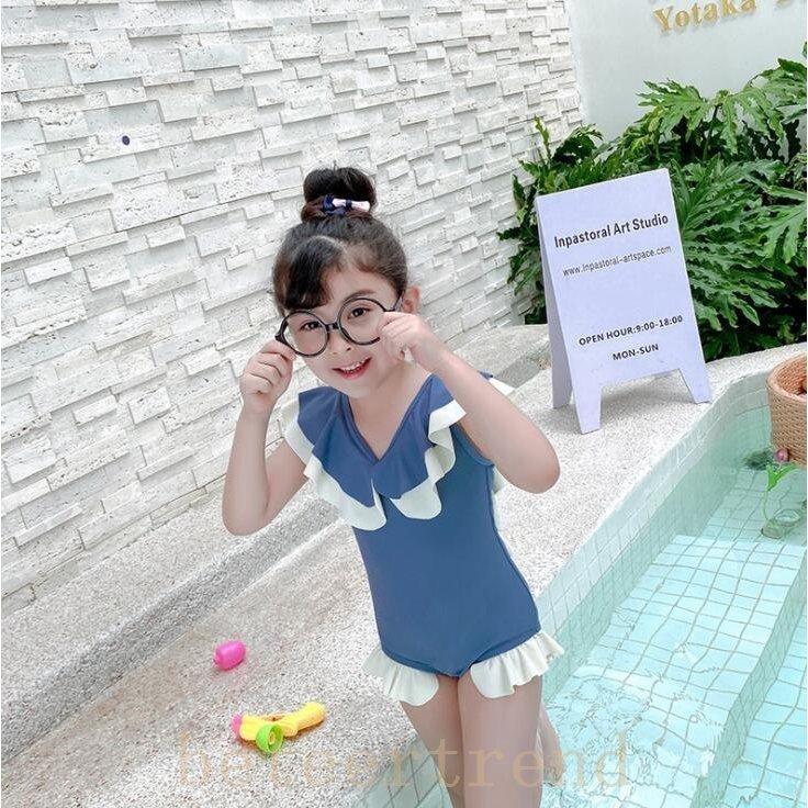 子供水着ハイネックセパレート女子キッズ女の子ワンピーススカートフリル夏海プール 通販 LINEポイント最大0.5%GET LINEショッピング