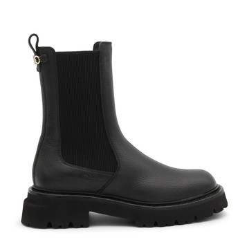 Ferragamo - Black Leather Oderico Boots