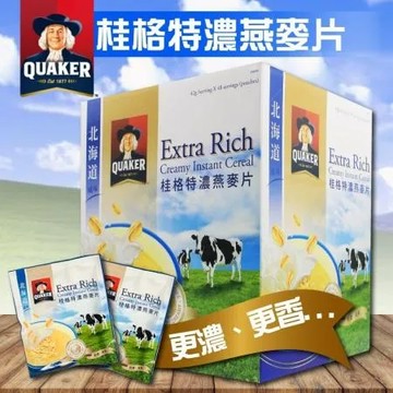 【QUAKER 桂格】北海道風味特濃燕麥1盒(42g*48包/盒)
