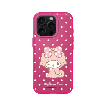 iPhone 16 Pro Clear 粉漾桃 - 三麗鷗-彼安諾 My Sweet Piano - 點點蝴蝶結