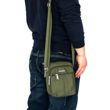 2025年新款男士小包防水牛津布迷你男包單肩斜跨包休閑旅游小背包