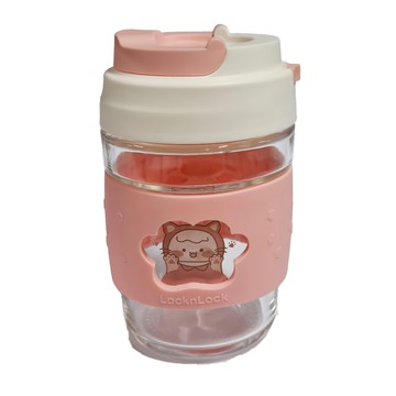 LocknLock 樂扣樂扣 元氣萌爪杯 LLG792PIK  粉紅色  360ml  1個
