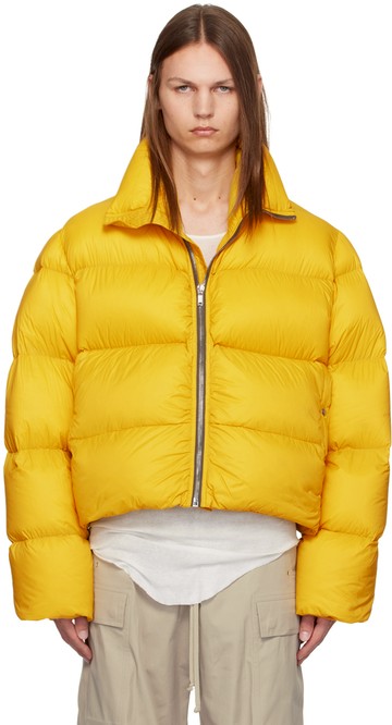 Rick Owens 黄色 Turtle 羽绒夹克