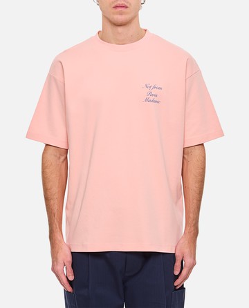 Drôle de Monsieur T- Shirt Slogan Cursive