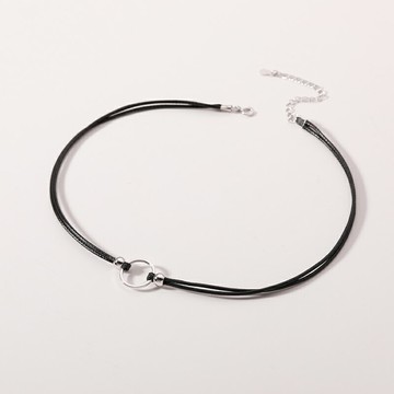 925純銀脖頸鏈女年新款項圈雙層項鏈圓圈個性頸帶脖子飾品潮