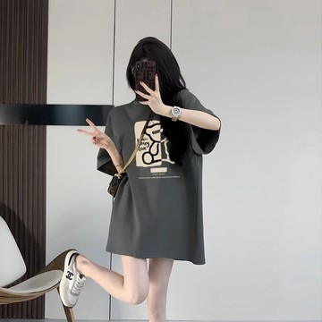 【Veee】100%純棉 t恤 短袖 oversize t恤 韓版上衣 ins 風 夏季 顯瘦 寬鬆 女生衣服 長版上衣