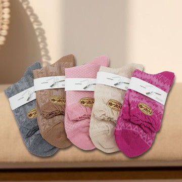 日本製短筒棉女襪-22~24cm-6雙入