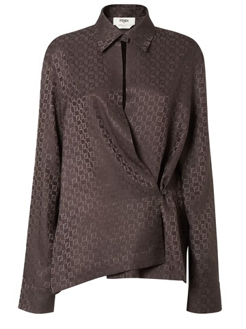 fendi ff jacquard shirt