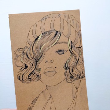 厚唇美痣 手繪手帳 繪畫日記專用 子彈筆記 年度計劃本 2026手帳